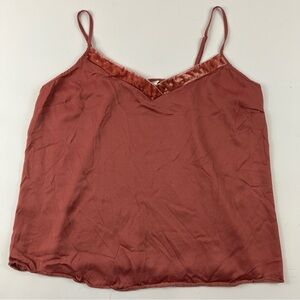Anthropologie Floreat Terracotta Camisole Top